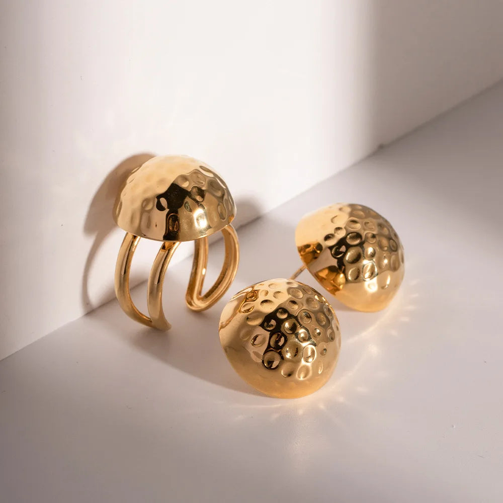 Dome Ring and Earring