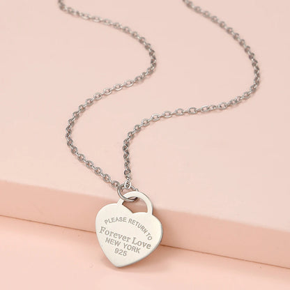 Stainless Forever Love Pendant Women's Necklace