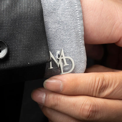 Custom Initials Cufflinks for Groom