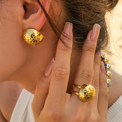 Dome Ring and Earring